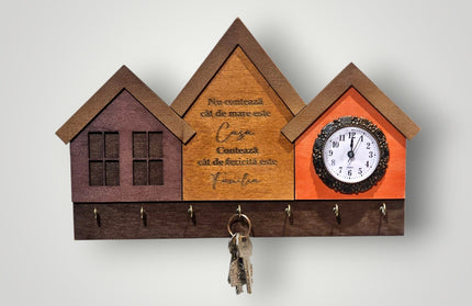 Casuta cu ceas pentru chei