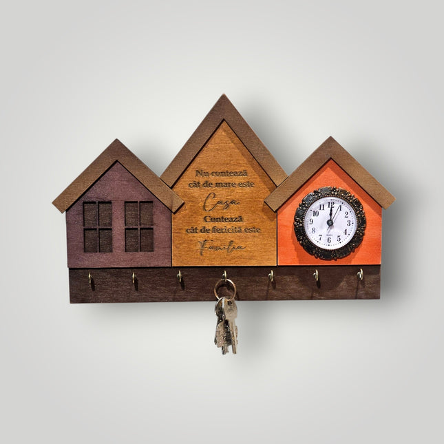 Casuta cu ceas pentru chei