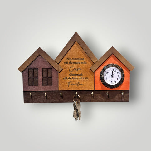 Casuta cu ceas pentru chei