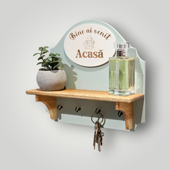 Suport cu raft pentru chei